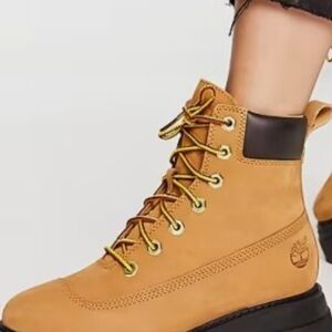Timberland Women's Tan and Brown Combat Boots